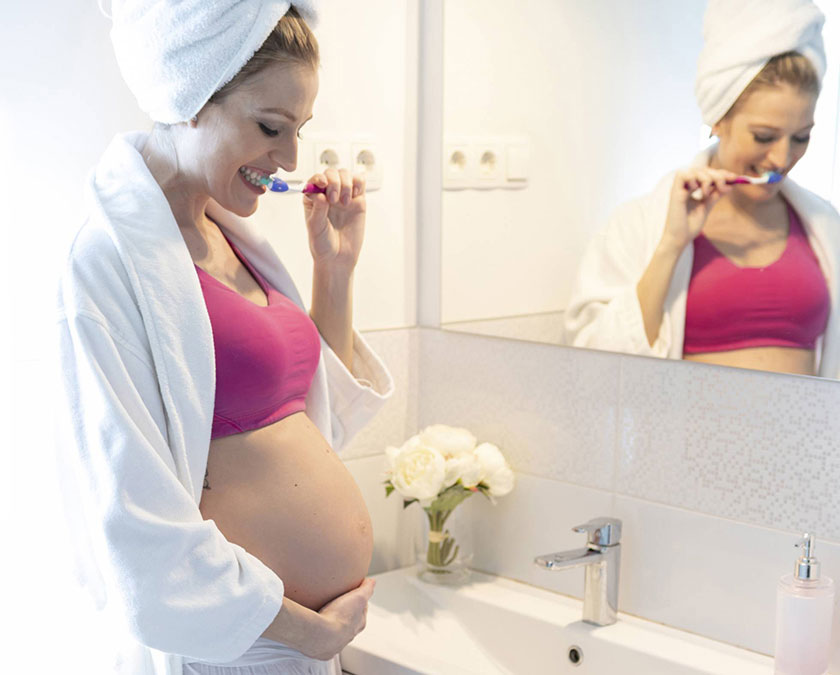 Sensitivity in teeth and gums during pregnancy makes it difficult for pregnant women to practice daily oral hygiene.